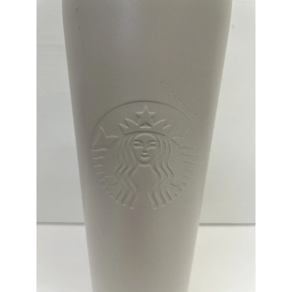 Starbucks Holiday 2021 Icy White Stainless Steel Cold Cup 16oz Grande‎ Tumbler